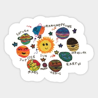 Solar System Sticker